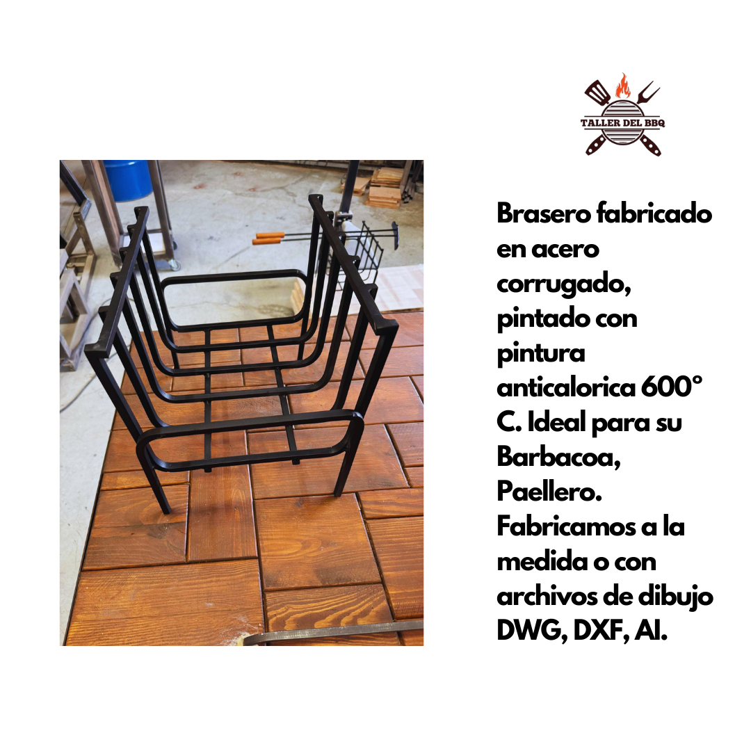 Brasero para Parrilla, Asador y Paellero para Carbón y Leña | Fabricado por el #TallerDelBBQ